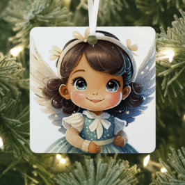 Maak je eigen baby's eerste kerstfeest Bright Ange Metalen Ornament