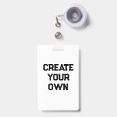 Maak je eigen badge (Voorzijde met uittrekbare clip)