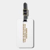 Maak Je Eigen Bagage Label (Voorkant verticaal)