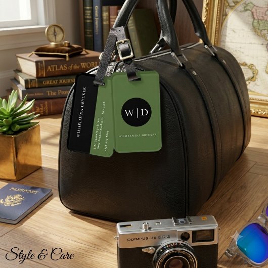 Maak Je Eigen Bagage Label – Inclusief Naam & Info