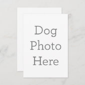 8,9 x 12,7 cm Enkele bedankkaart (Voorkant / Achterkant)