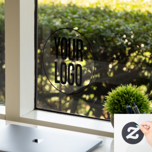 Maak je eigen bedrijfslogo raamsticker (Kantoor)