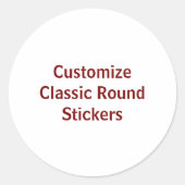 Maak Je Eigen Bedrijfslogo Sticker (Voorkant)