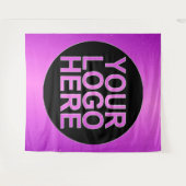 Maak Je Eigen Bedrijfslogo Wandkleed (Voorkant (horizontaal))