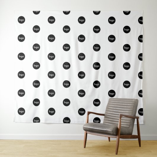 Maak je eigen bedrijfslogo wandkleed (In Situ (horizontaal))