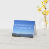 Maak Je Eigen Bericht Schitterende Berg Horizon Kaart (Gele Bloem)