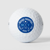 Maak je eigen beste baas monogram golfballen (Voorkant)