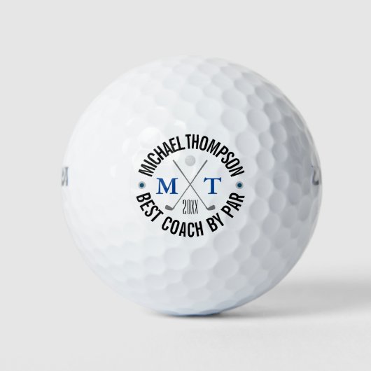 Maak Je Eigen Beste Coach Monogram Golfballen (Voorkant)
