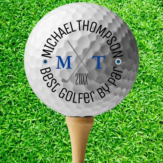 Maak Je Eigen Beste Golfer Monogram Golfballen