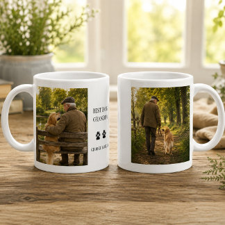 Maak je eigen Beste hond opa monogram foto Koffiemok