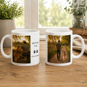 Maak je eigen Beste hond vader monogram foto Koffiemok
