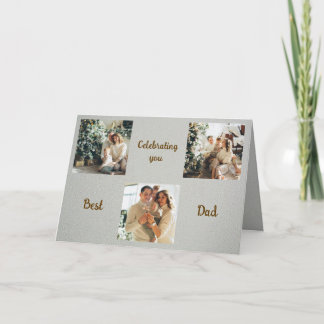 Maak Je Eigen Beste Papa Kaart | Voeg Foto's & Tek