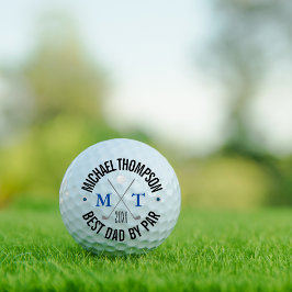 Maak Je Eigen Beste Vader Monogram Golfballen