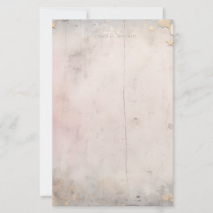 Maak Je Eigen Betoverde Roze Gouden Sterrenhemel Briefpapier