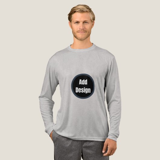 Maak je eigen bewerkbare Tri-Blend shirt (Voorkant)
