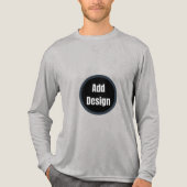 Maak je eigen bewerkbare Tri-Blend shirt (Voorkant volledig)
