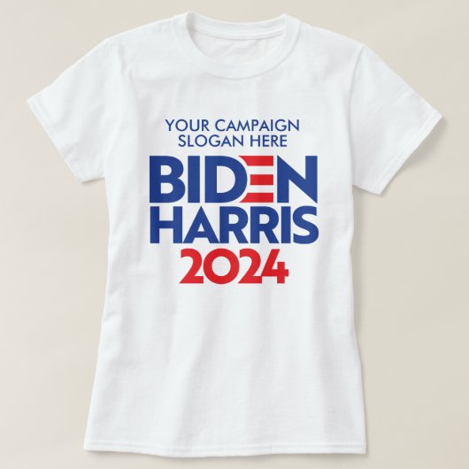 Maak je eigen Biden Harris 2024 campagne slogan T-shirt (Design voorkant)
