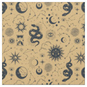 Maak je eigen Black Snakes Celestial Gold Stof (Close Up)