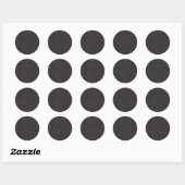Maak Je Eigen Black Velvet Ronde Sticker (Vel)