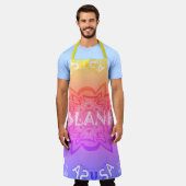 Maak Je Eigen Blanke All-Over Print Schort (Gedragen)