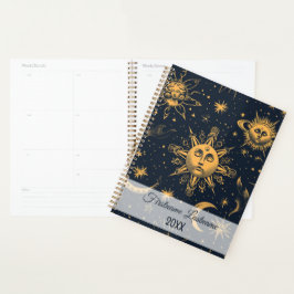 Maak Je Eigen Blauwe Goud Hemelse Maan & Sterren Planner