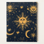 Maak Je Eigen Blauwe Goud Hemelse Maan & Sterren Planner (Achterkant)