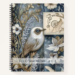 Maak Je Eigen Blauwe Goud Tuin Vogel Botanisch Geb Notitieboek