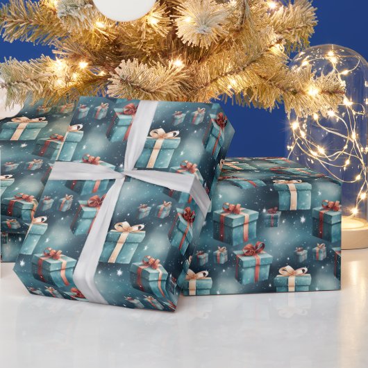 Maak je eigen blauwe kerst dozen en sterren cadeaupapier (Feestdagen)