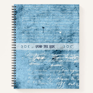 Maak Je Eigen Blauwe Liebesbrief Met Afslitage Notitieboek