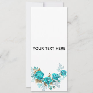 Maak Je Eigen Blauwe Roos Elegant Kaart