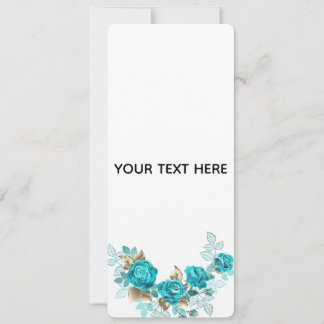 Maak je eigen blauwe roos elegant kaart