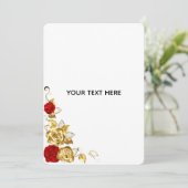 Maak Je Eigen Blauwe Roos Elegant Save The Date (Staand voorkant)