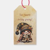 Maak Je Eigen Blij Magisch Kerst Gnoom Cadeaulabel (Achterkant)
