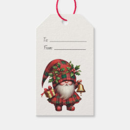 Maak Je Eigen Blijmoedige Kerst Plaid Gnome Cadeaulabel