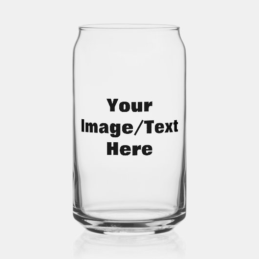 Maak je eigen blikvorm glas (Voorkant)