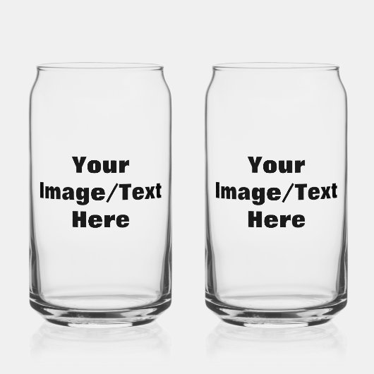 Maak je eigen blikvorm glas (Voorkant)