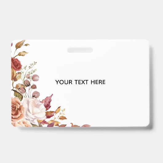 Maak Je Eigen Bloemenbadge Badge (Voorzijde)