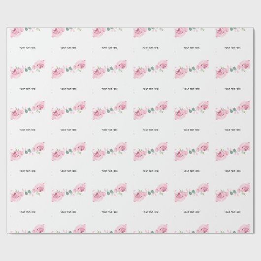 Maak je eigen bloemenborder cadeaupapier (Vlak)
