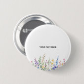 Maak je eigen bloemknop ronde button 5,7 cm (Voorkant /achterkant)