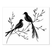 Maak Je Eigen Bloemrijke Paradijsvogel Takken Rubberstempel (Afrduk)