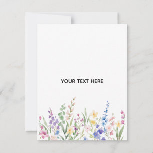 Maak Je Eigen Bloemrijke Plat Notitiekaart Notitiekaartje