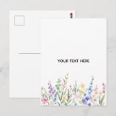 Maak je eigen bloemschikking briefkaart (Voorkant / Achterkant)