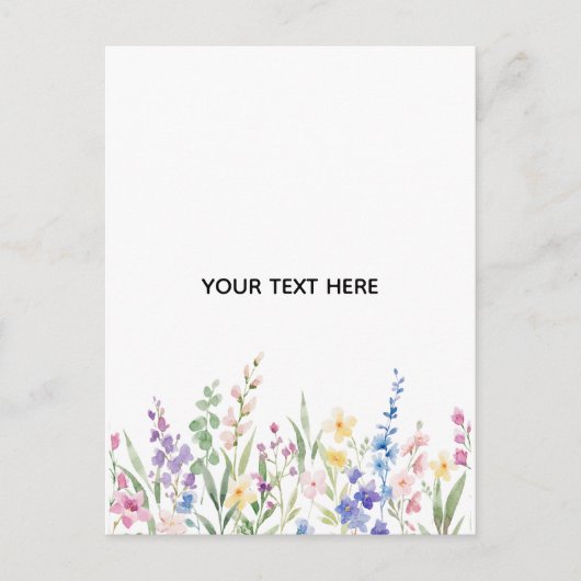 Maak je eigen bloemschikking briefkaart (Voorkant)