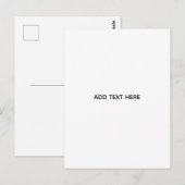 Maak je eigen bloemschikking briefkaart (Voorkant / Achterkant)