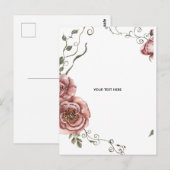 Maak je eigen bloemschikking briefkaart (Voorkant / Achterkant)