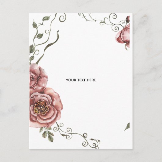 Maak je eigen bloemschikking briefkaart (Voorkant)