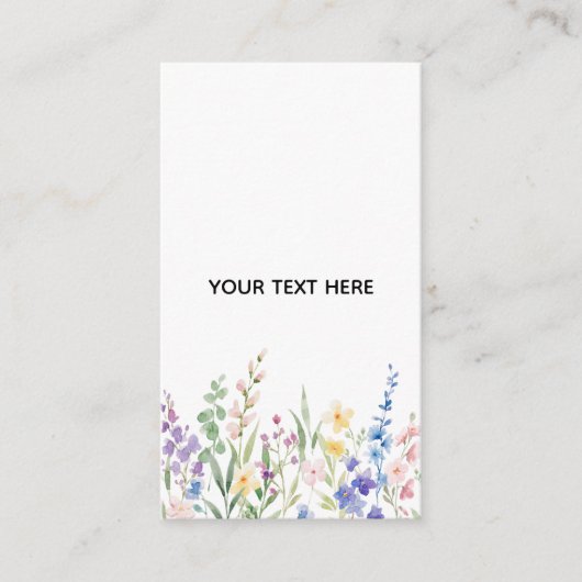 Maak je eigen bloemschikking informatiekaartje (Voorkant)
