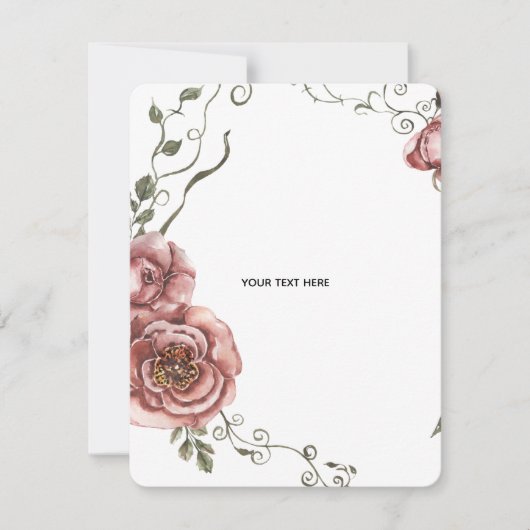 Maak je eigen bloemschikking notitiekaartje (Voorkant)
