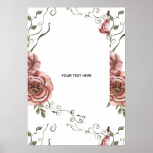 Maak je eigen bloemschikking poster