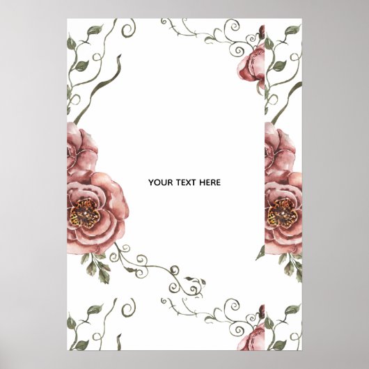 Maak je eigen bloemschikking poster (Voorkant)
